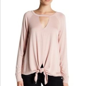 Flash Sale! Cozy and Soft Keyhole Tie Top